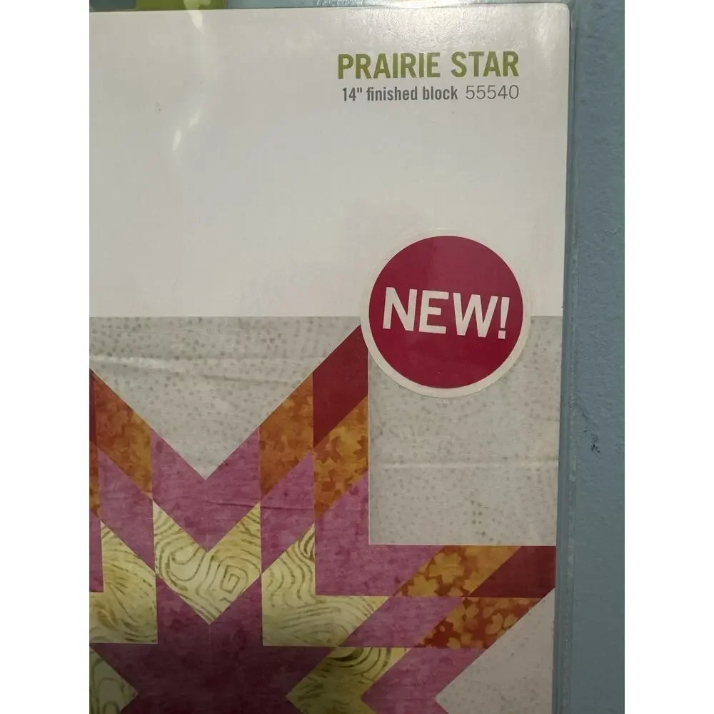 AccuQuilt GO! Prairie Star 14” Finished Block Die #55540 NEW Quilting BOB